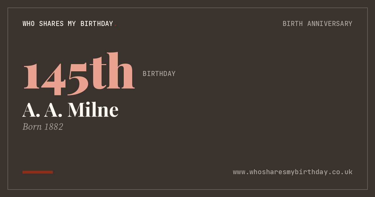 A. A. Milne