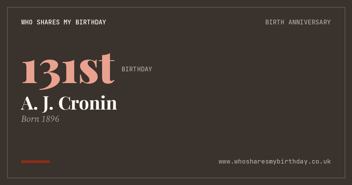 A. J. Cronin