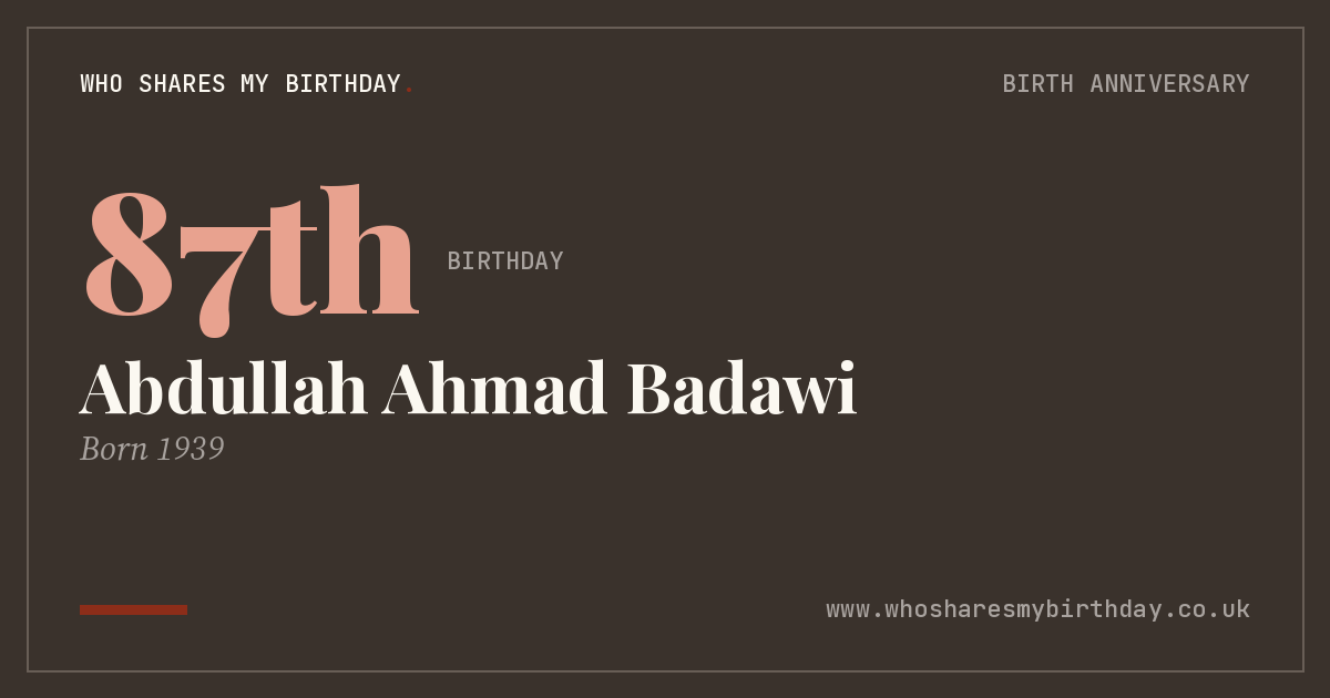 Abdullah Ahmad Badawi
