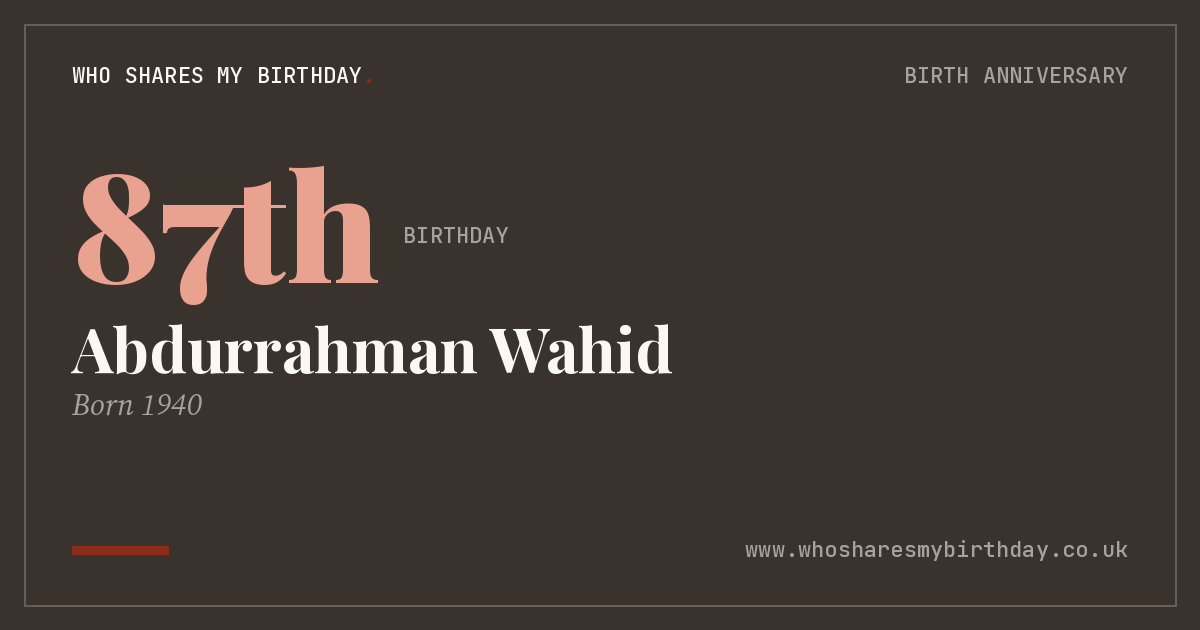 Abdurrahman Wahid