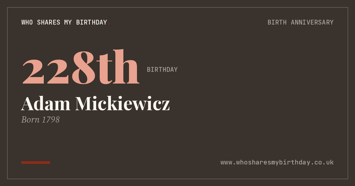 Adam Mickiewicz