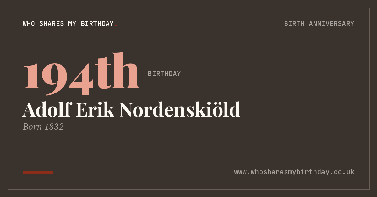 Adolf Erik Nordenskiöld