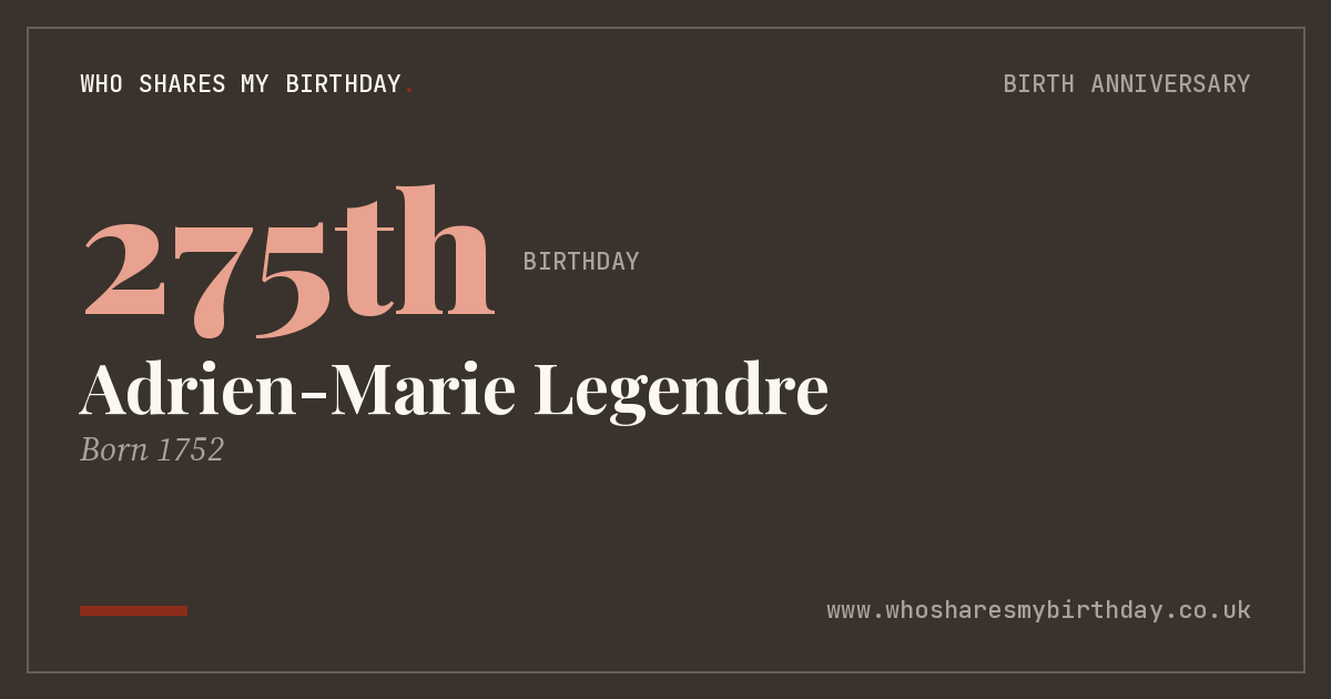 Adrien-Marie Legendre