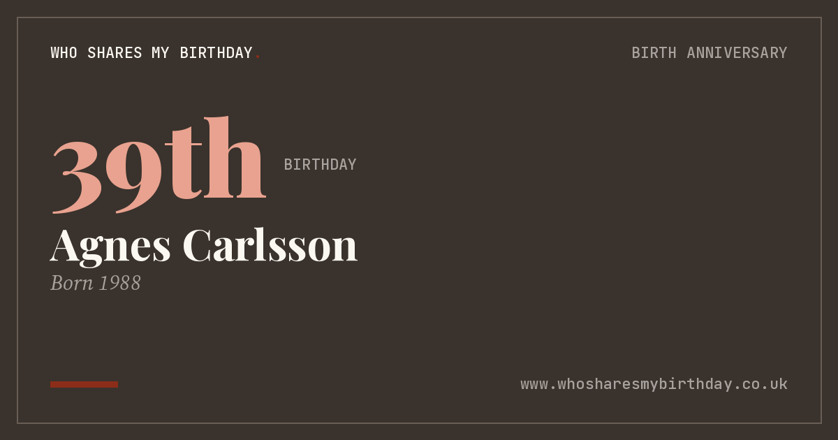 Agnes Carlsson