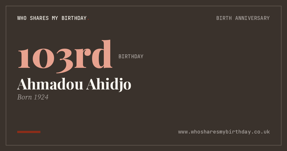 Ahmadou Ahidjo