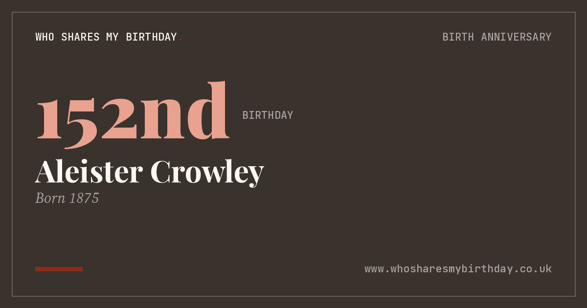 Aleister Crowley