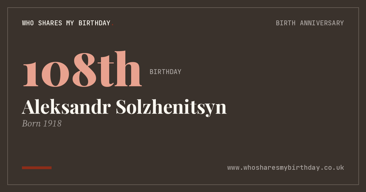 Aleksandr Solzhenitsyn
