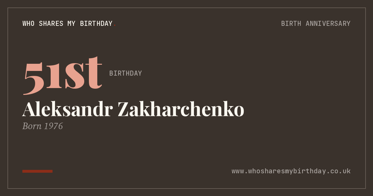 Aleksandr Zakharchenko