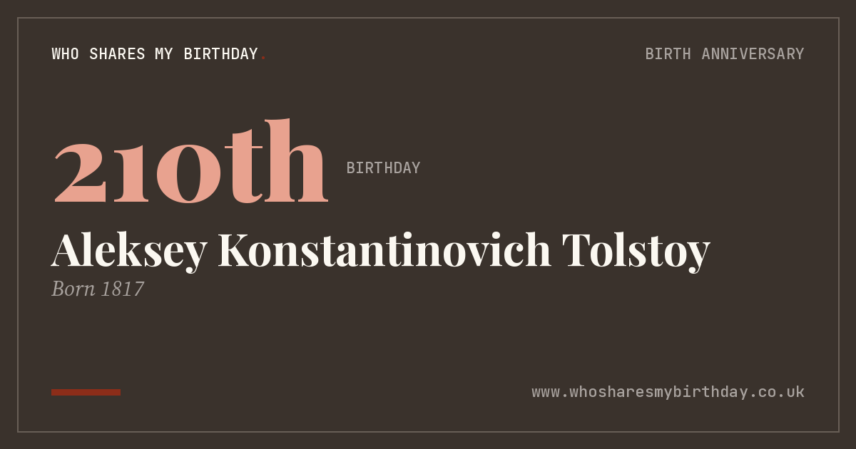 Aleksey Konstantinovich Tolstoy