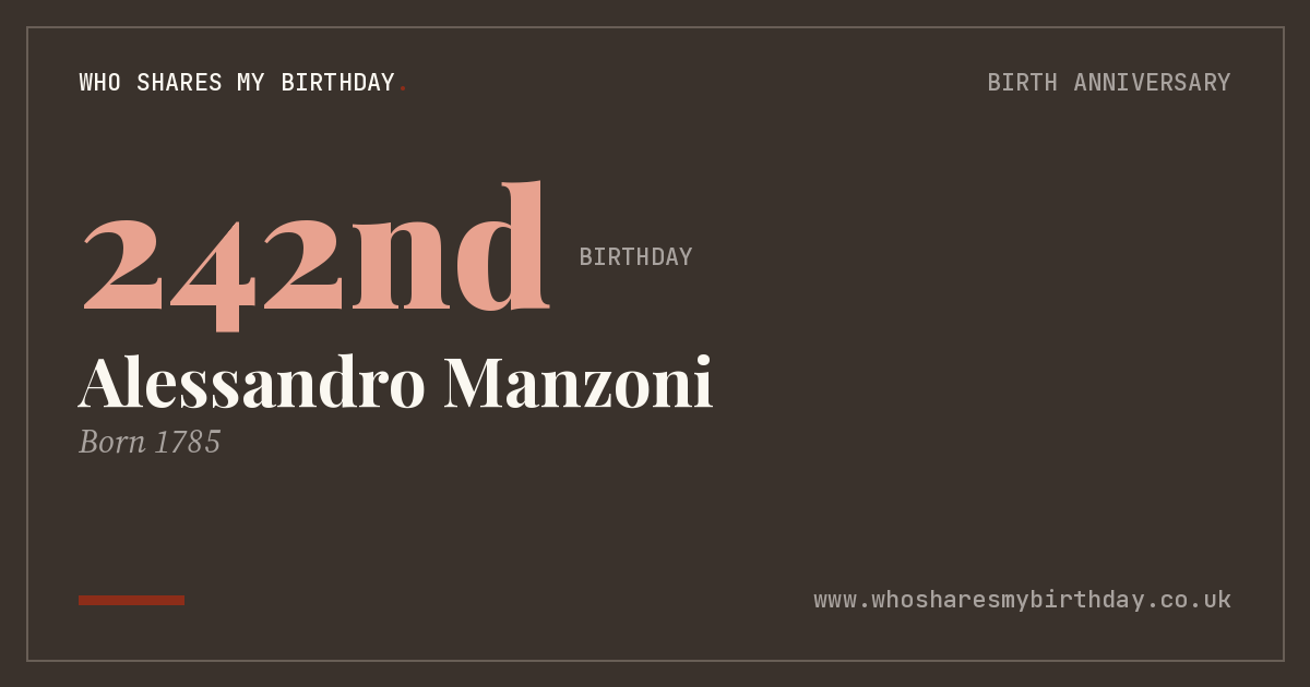 Alessandro Manzoni
