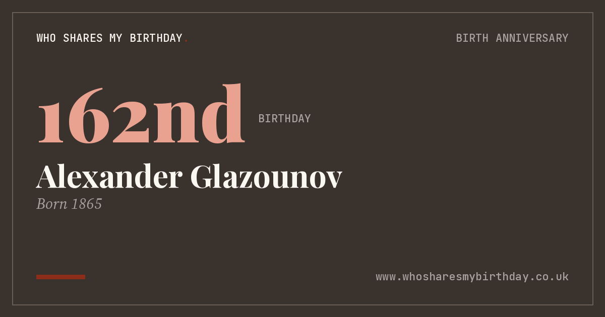Alexander Glazounov