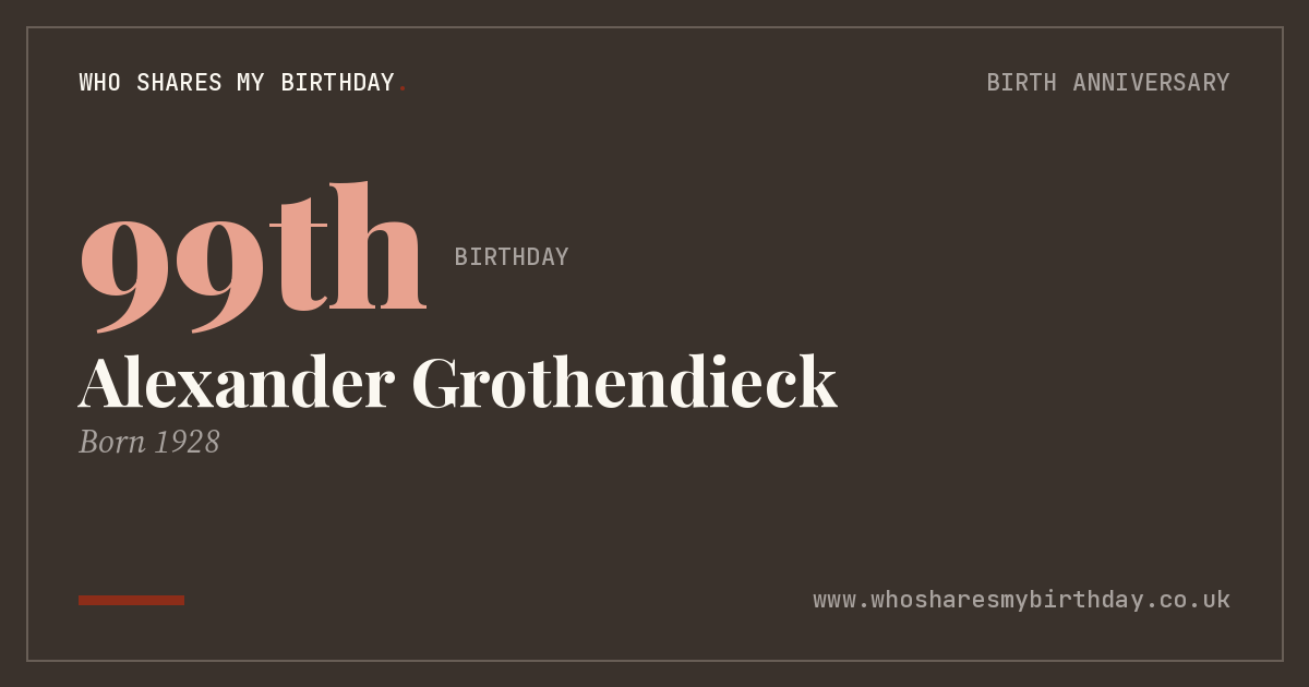 Alexander Grothendieck