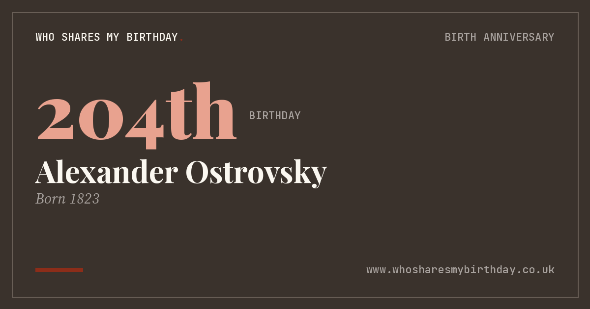 Alexander Ostrovsky