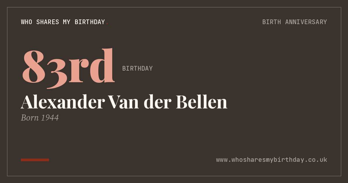 Alexander Van der Bellen