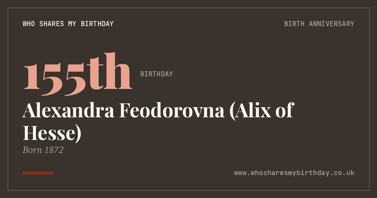 Alexandra Feodorovna (Alix of Hesse)