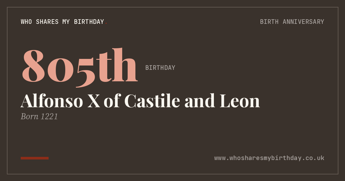 Alfonso X of Castile and Leon