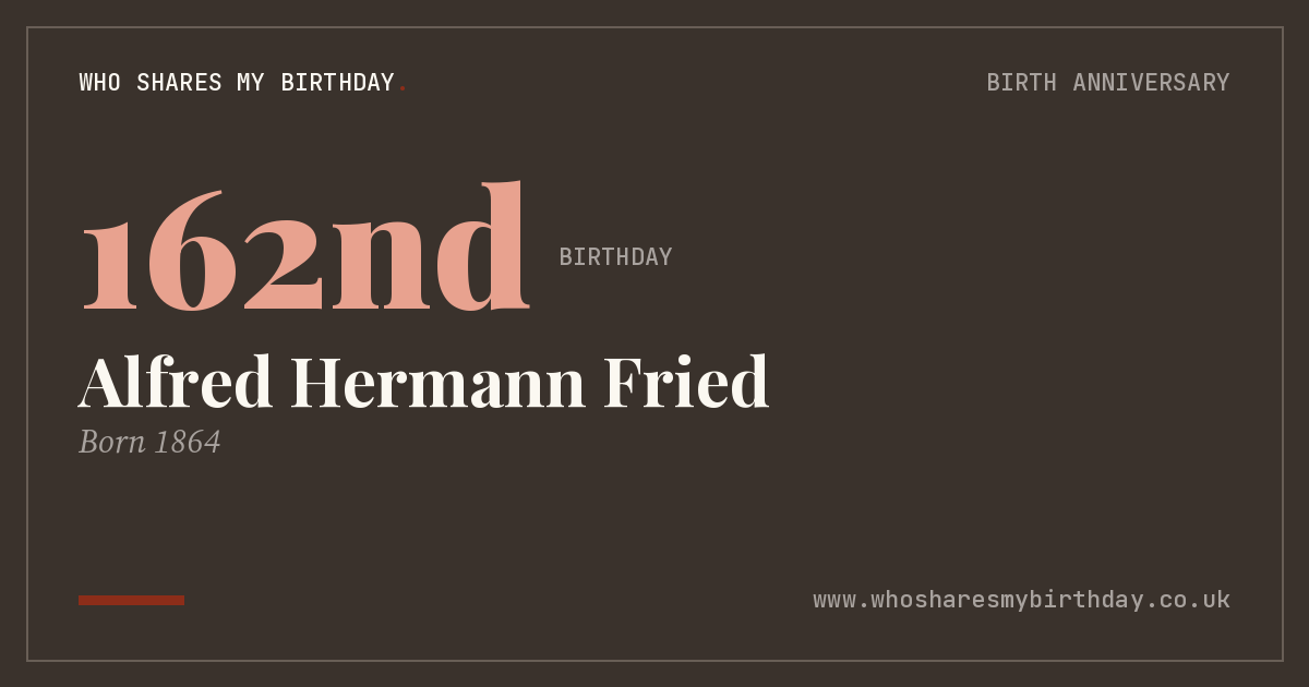 Alfred Hermann Fried