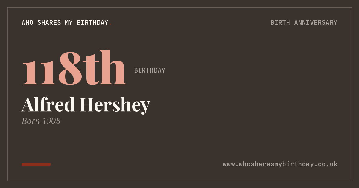Alfred Hershey