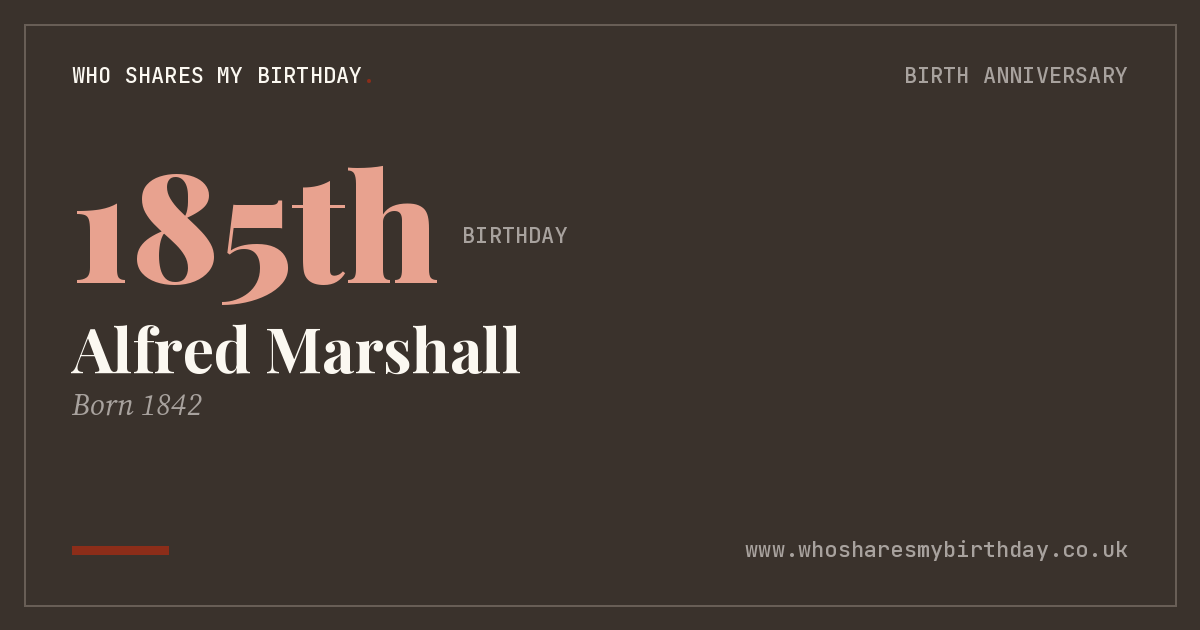 Alfred Marshall