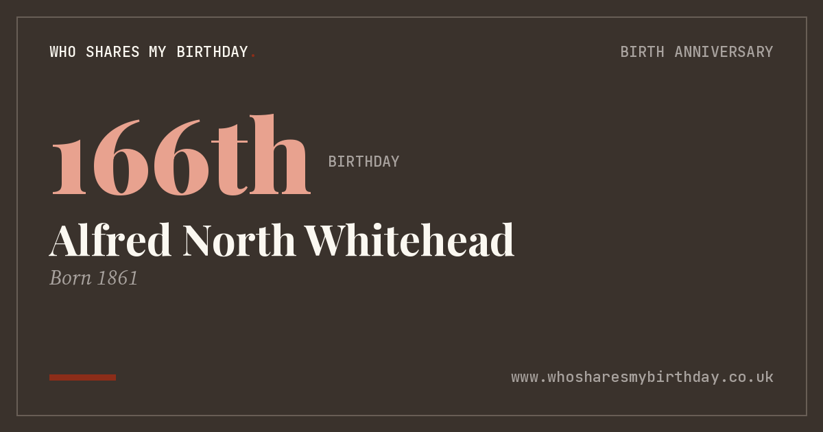 Alfred North Whitehead