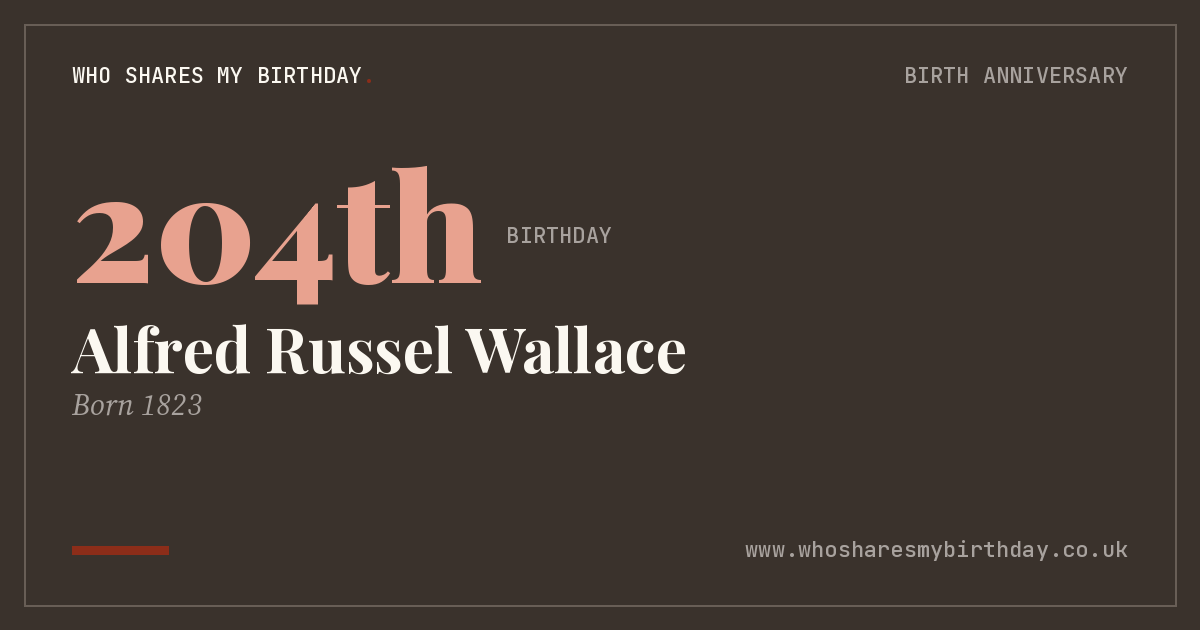Alfred Russel Wallace