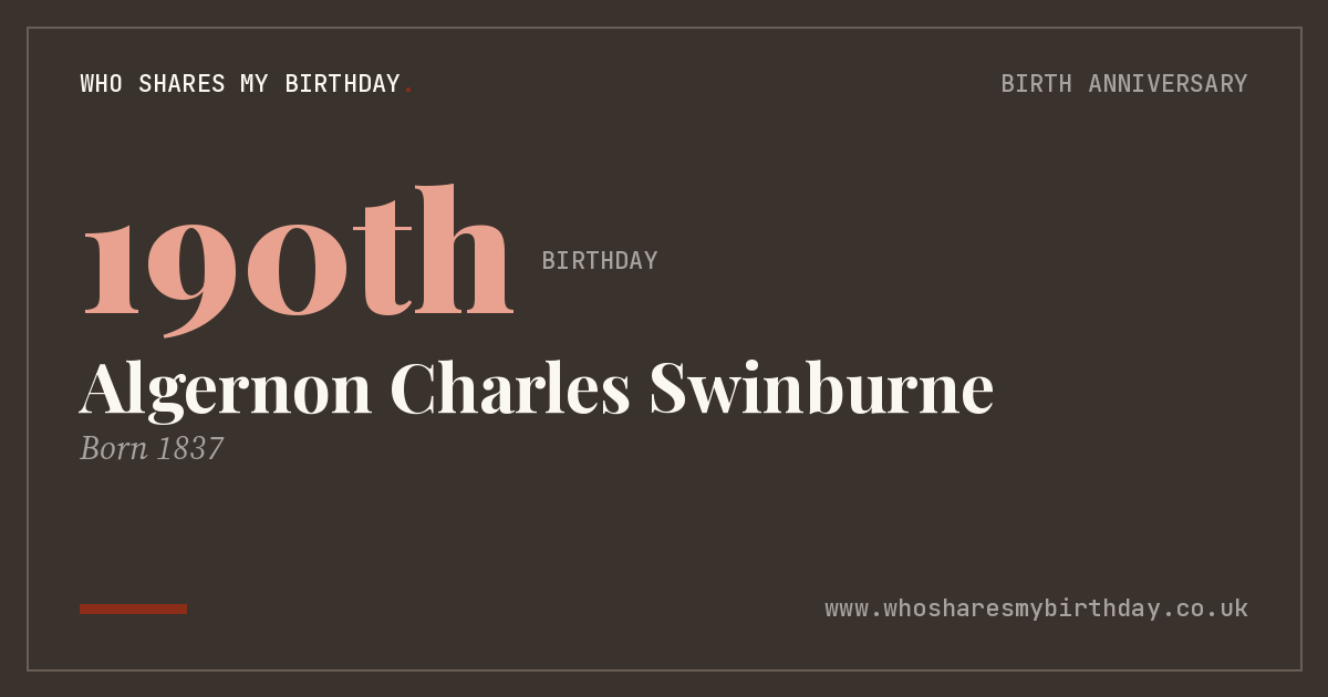 Algernon Charles Swinburne