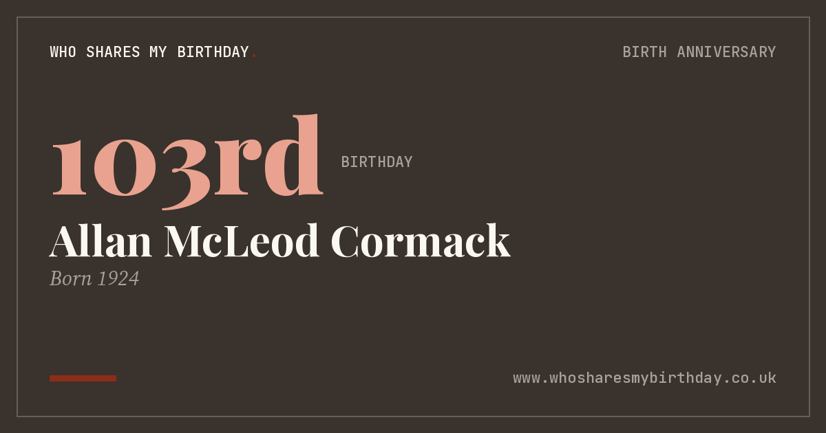 Allan McLeod Cormack