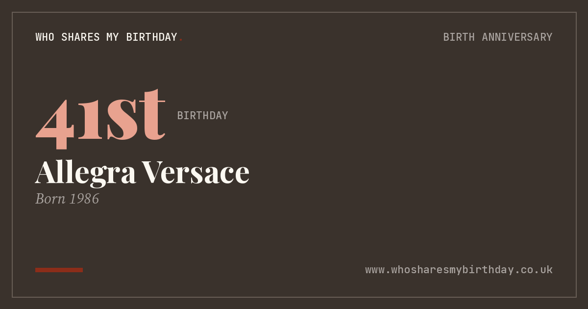 Allegra Versace