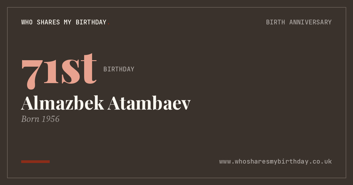 Almazbek Atambaev