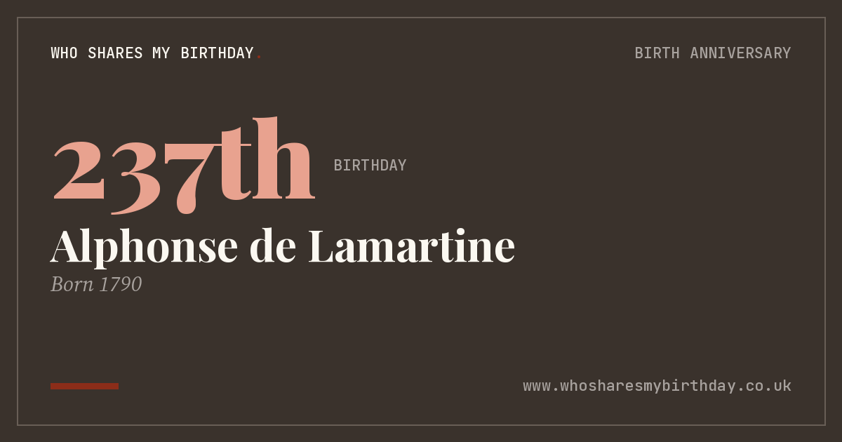 Alphonse de Lamartine