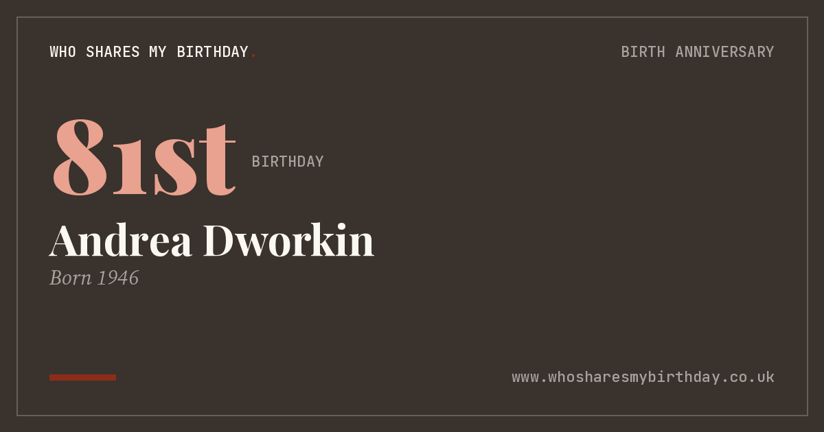 Andrea Dworkin