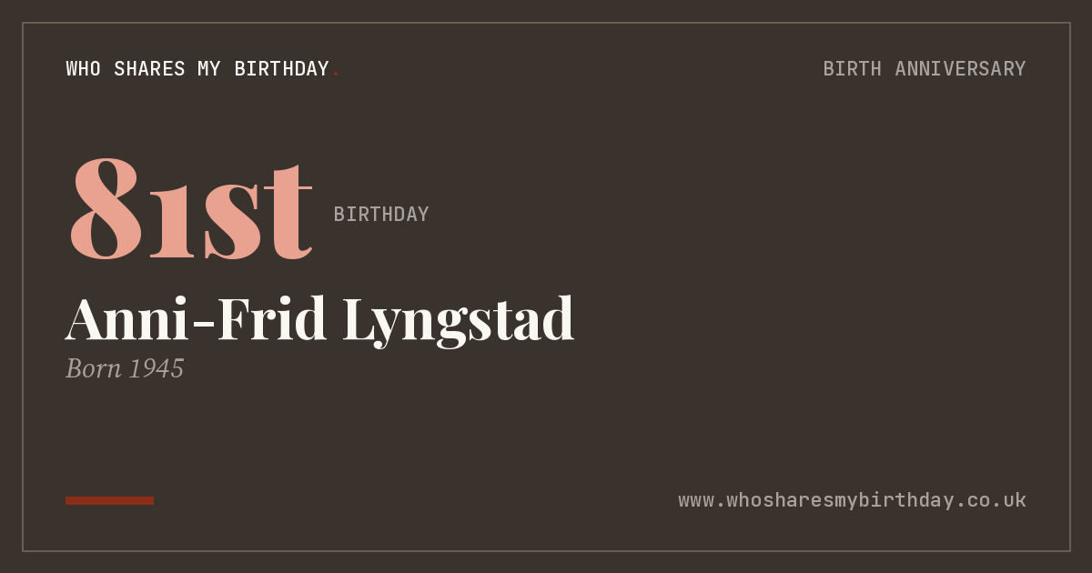 Anni-Frid Lyngstad