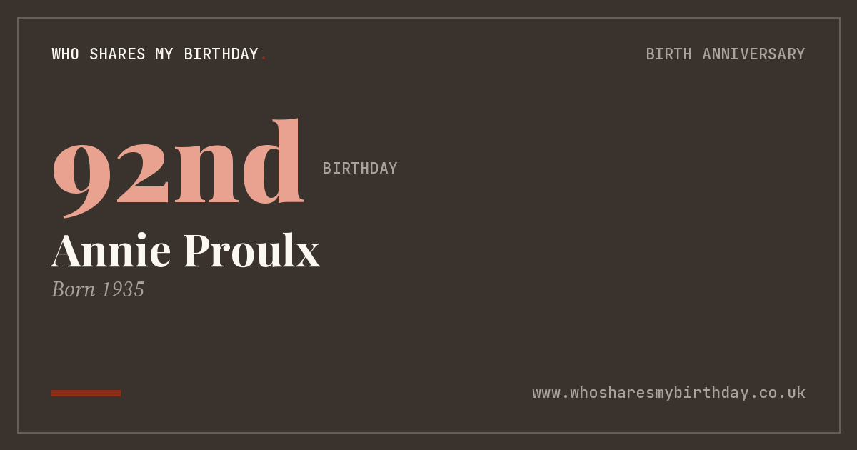 Annie Proulx