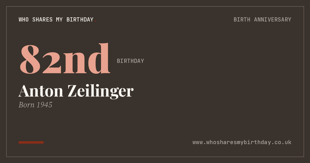 Anton Zeilinger