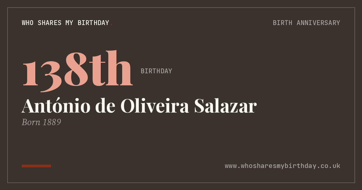 António de Oliveira Salazar