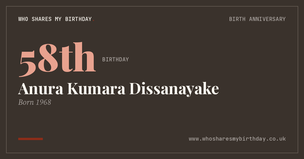 Anura Kumara Dissanayake