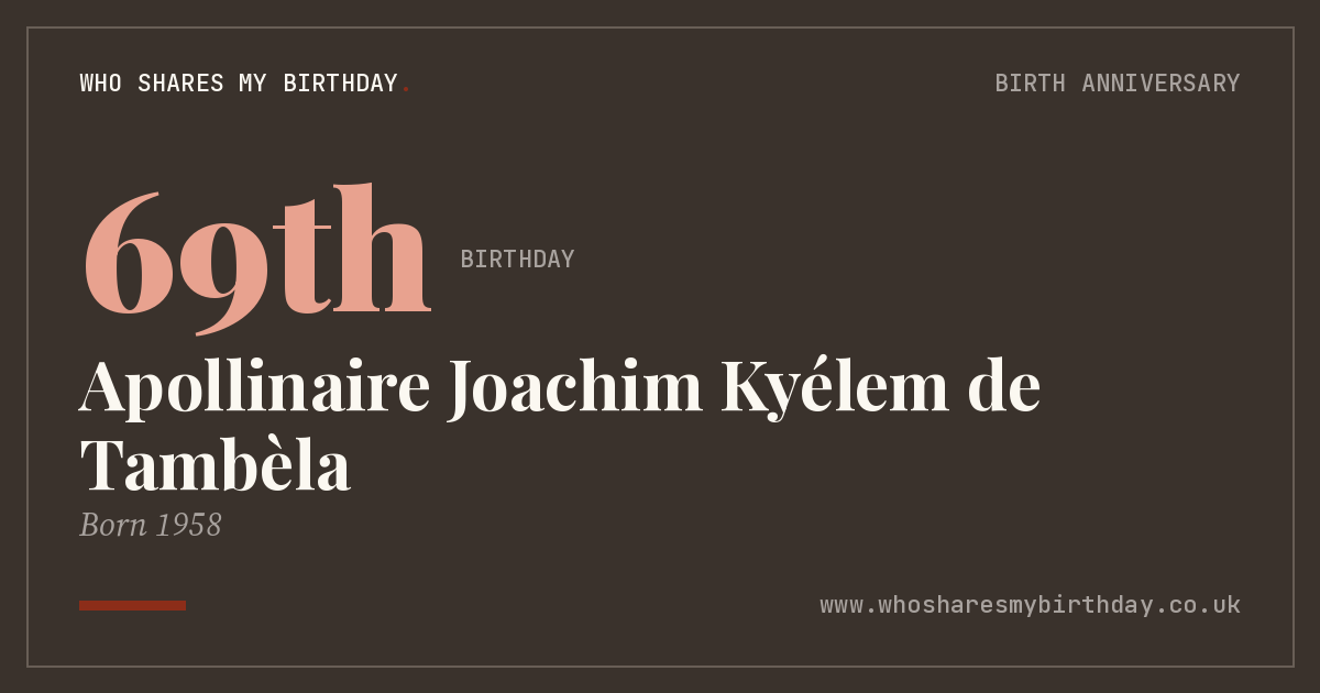 Apollinaire Joachim Kyélem de Tambèla