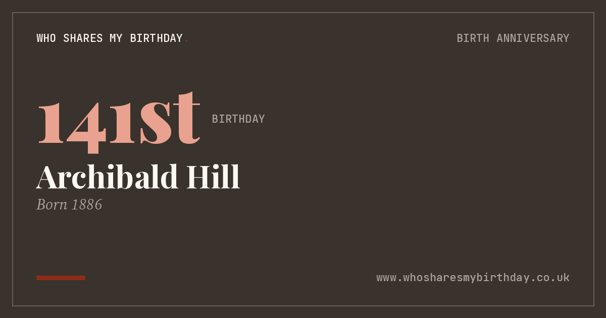 Archibald Hill