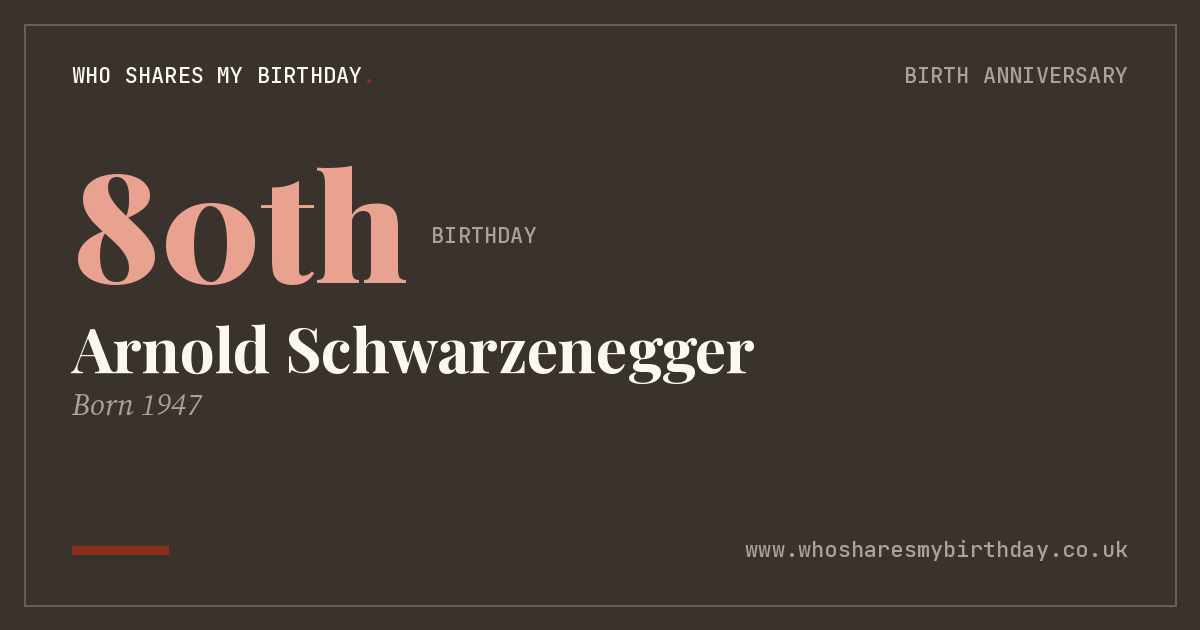 Arnold Schwarzenegger