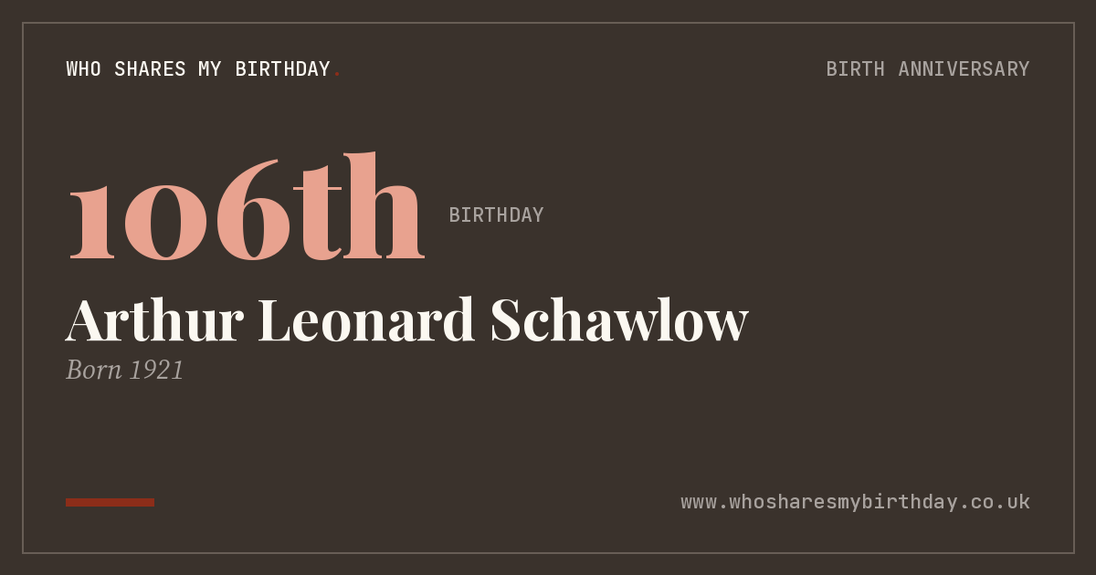 Arthur Leonard Schawlow