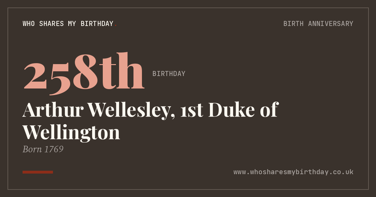 Arthur Wellesley, 1st Duke of Wellington