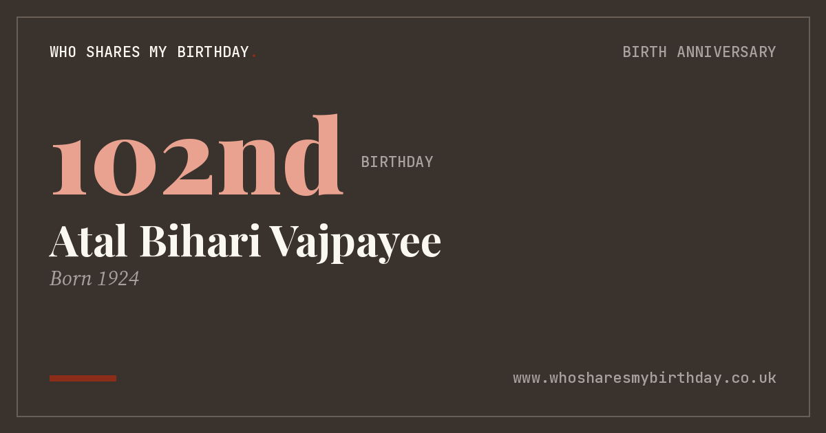 Atal Bihari Vajpayee