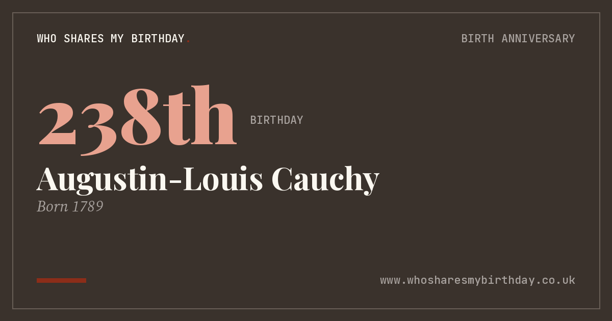Augustin-Louis Cauchy