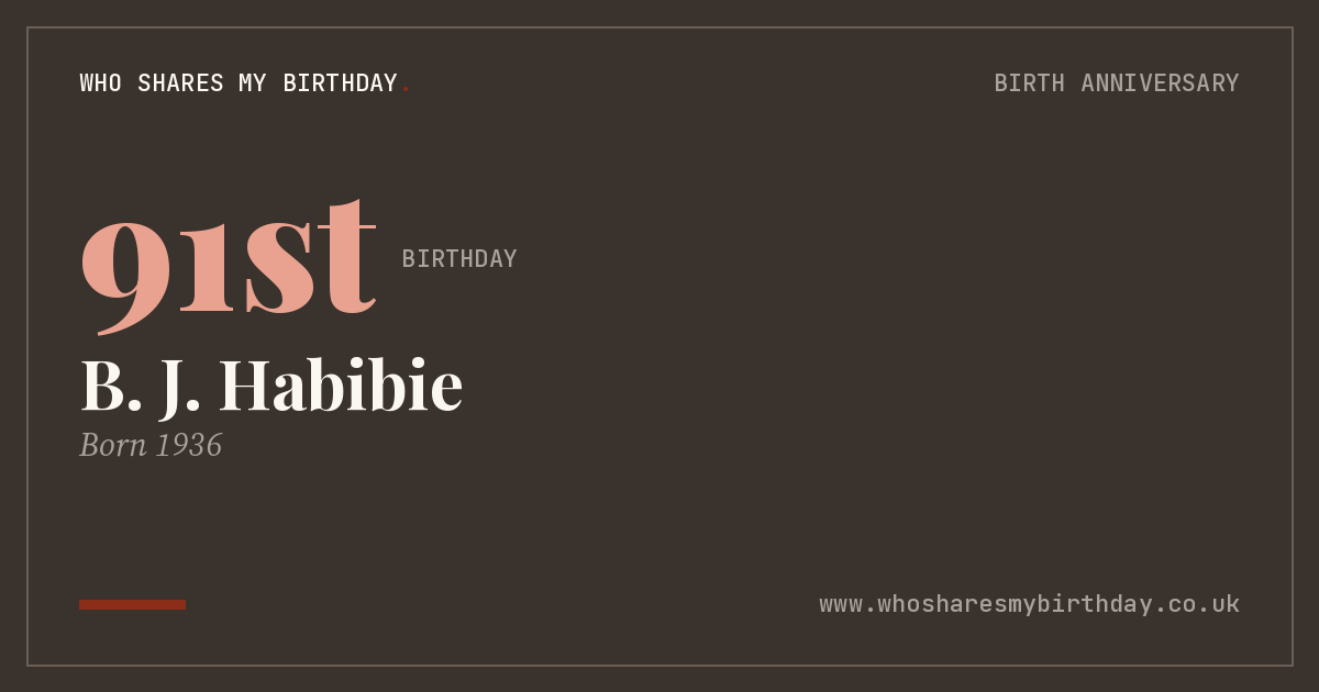 B. J. Habibie