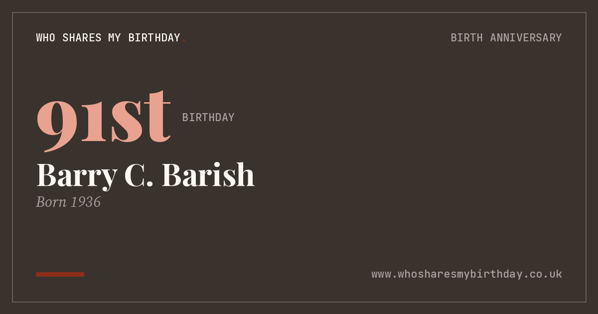 Barry C. Barish