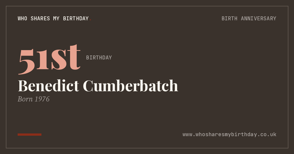 Benedict Cumberbatch