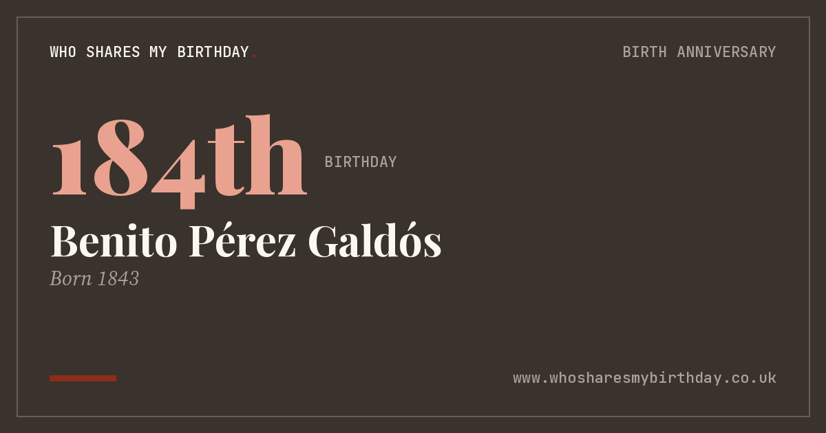Benito Pérez Galdós