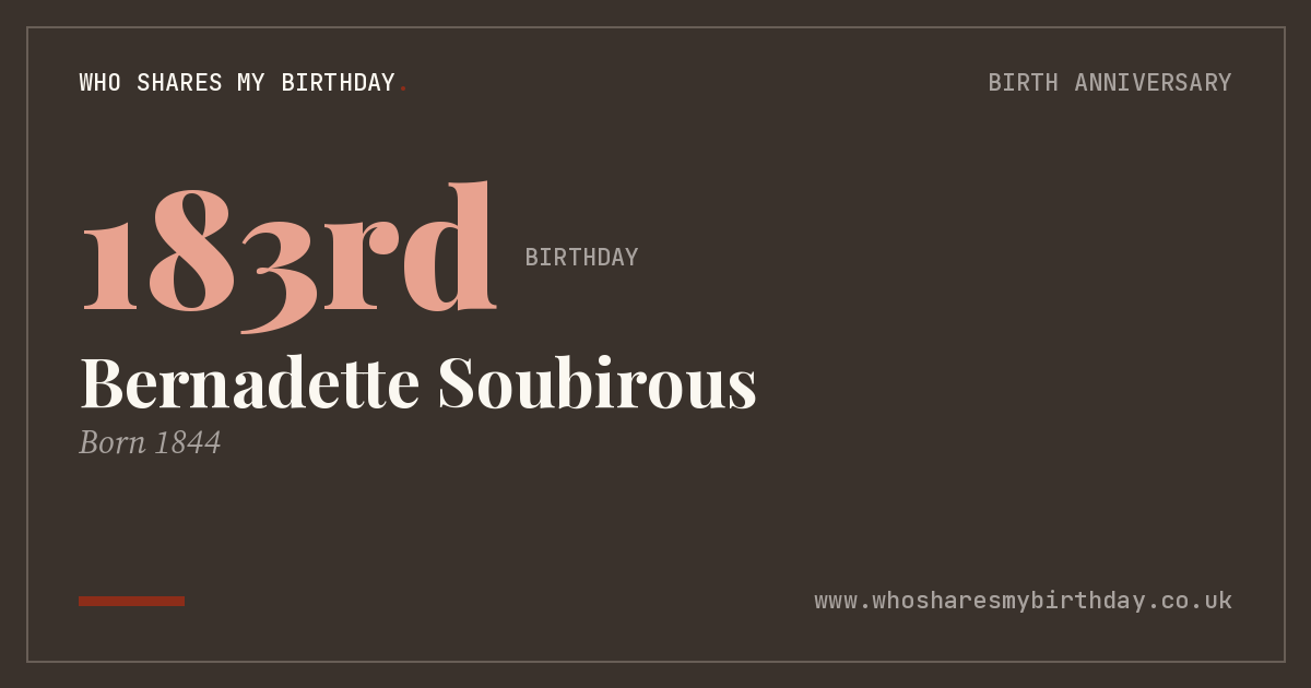 Bernadette Soubirous