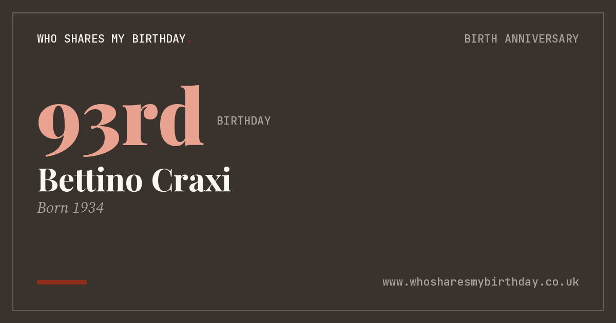 Bettino Craxi