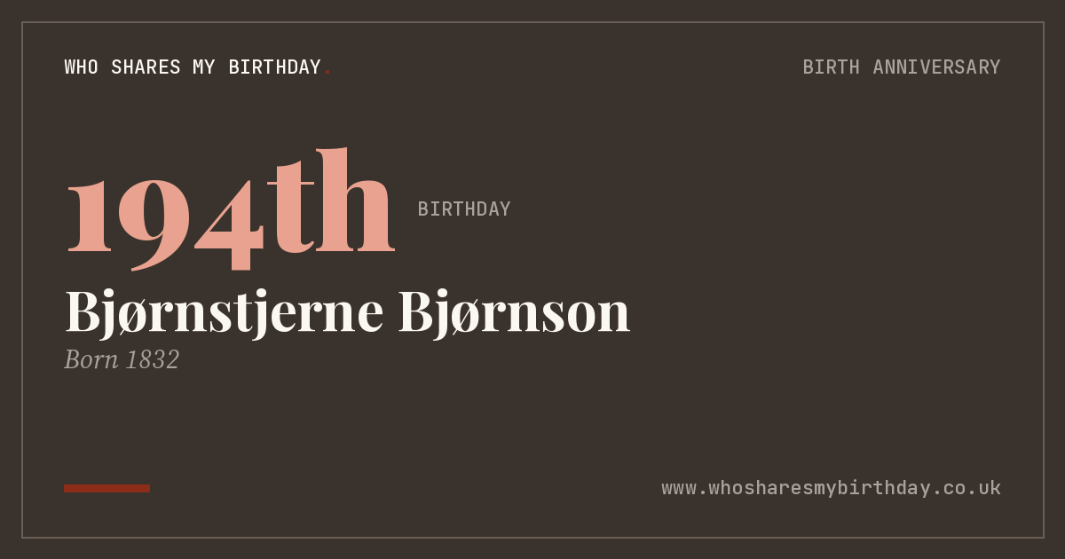 Bjørnstjerne Bjørnson
